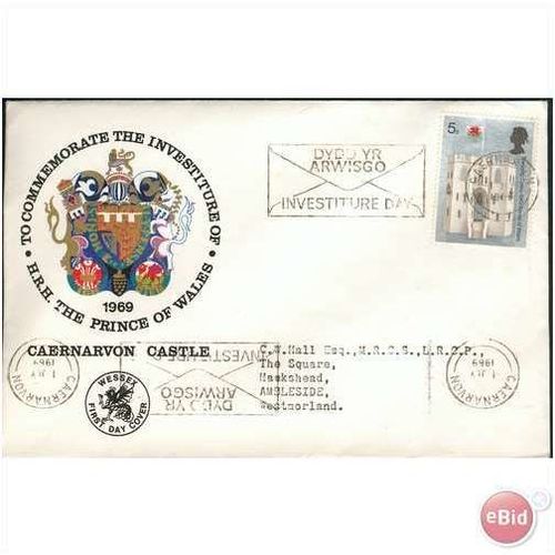 GB FDC 1969 - Investiture Of The Prince Of Wales 10