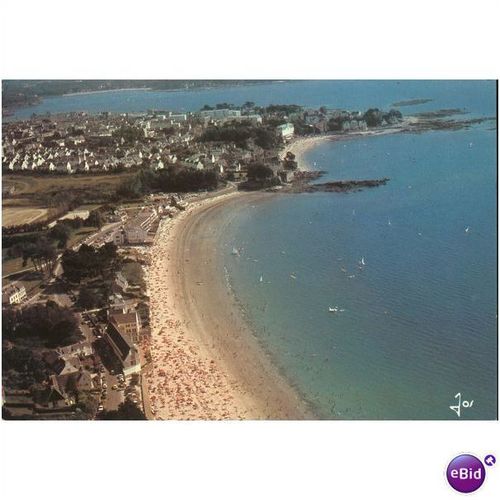 France Postcard 1988 - Concarneau La plage des Sables..