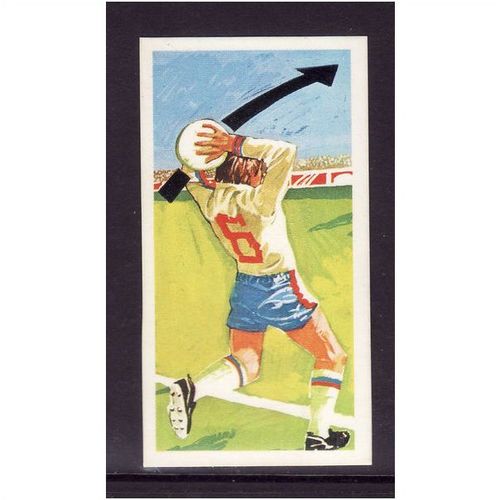 Brook Bond Play Better Soccer The Long Throw Card No 32 Mint
