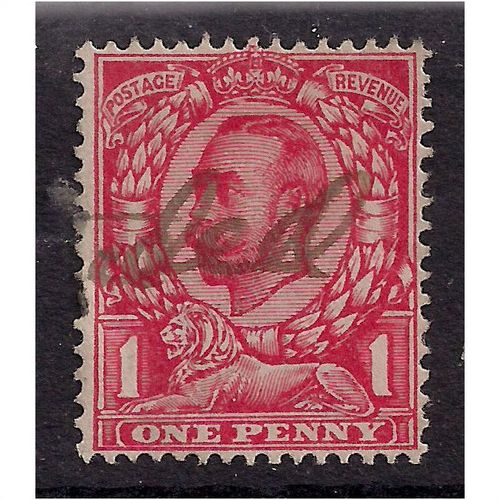 GB 1912 KGV 1d Scarlet used stamp wmk 49. (C238 )