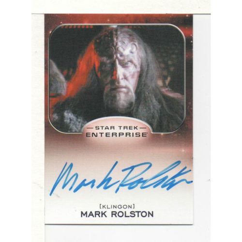 SIGNED CARD - STAR TREK: ALIENS MARK ROLSTON - CAPTAIN MAGH (2014)