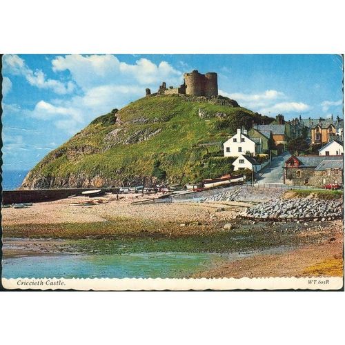 Criccieth Castle, Caernarvonshire, Wales 1969 - Valentine & Sons Ltd - WT.603R