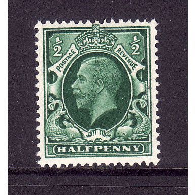 GREAT BRITAIN 1934 SG 439 1/2d GREEN U/M MINT#2