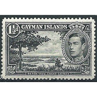 Cayman Islands 1938 SG118 1 1/2d Black Mounted Mint ....