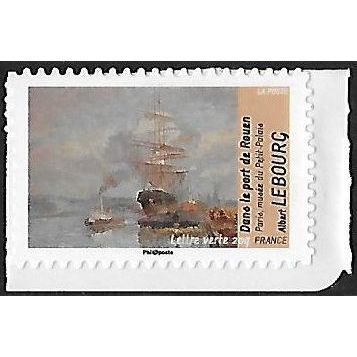 France SG 5354: 20 g. lettre verte mult. Dans le Port de Rouen (Albert Lebourg).