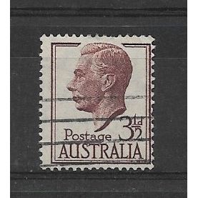 Australia.SG247 3 1/2d King George VI (Brown-Purple).Fine Used.June19