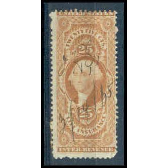 Used R47 25c Washington 'LIFE INSURANCE' Average WA1676