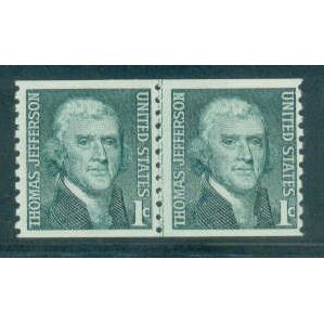 1299 1c Thomas Jefferson Fine MNH CLP B0755