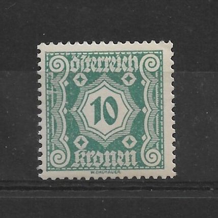 Austria.D526 10k Blue.Mounted Mint.Aug22b