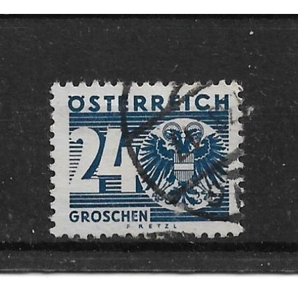 Austria.D754 24g Blue.Fine Used.Aug22