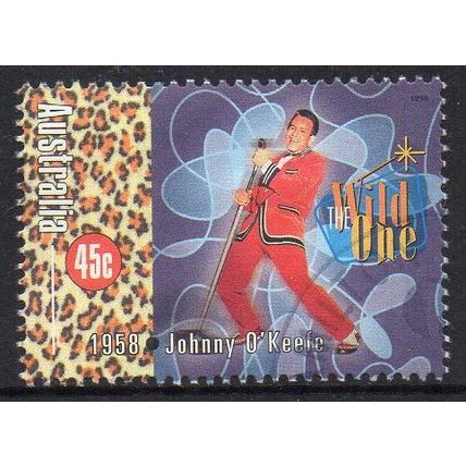 Australia 1998 Rock'n'Roll - The Early Years - Johnny O'Keefe 45c Sheet Used
