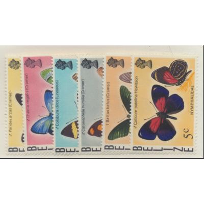 Belize Stamps Scott #345 To 350, Mint Never Hinged