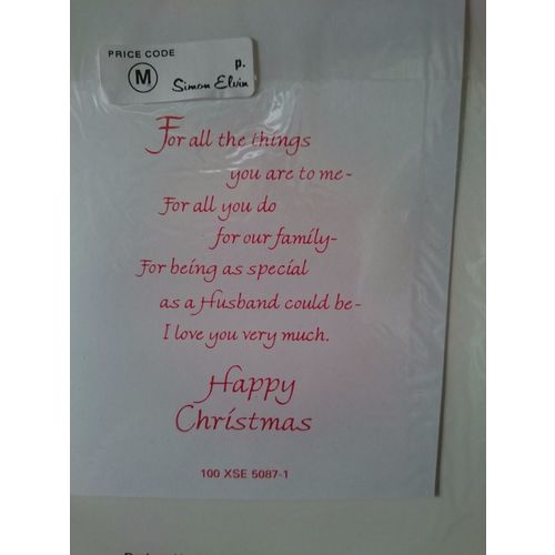 Large Christmas Cards - Especially For My Husband - 010 *** 50% OFF ***
