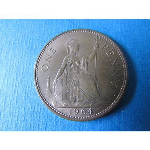1964 QUEEN ELIZABETH II ONE PENNY FREE POST. (aa) AAB