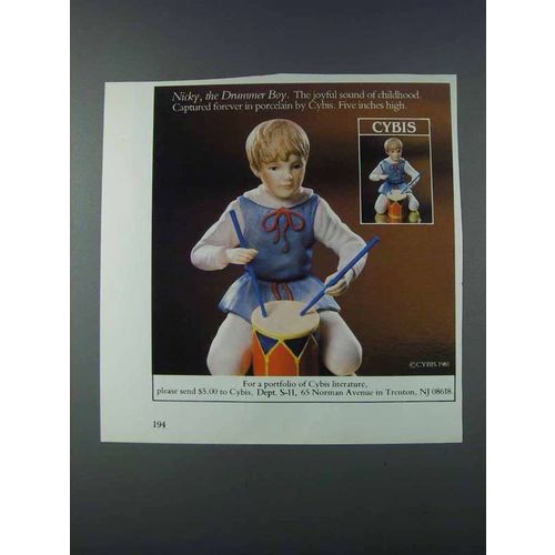 1981 Cybis Nicky, the Drummer Boy Porcelain Ad