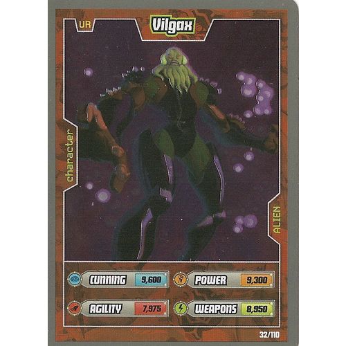(Hatchette) Ben 10 Alien Adventures, UR - 32/110, Character - Alien: Vilgax