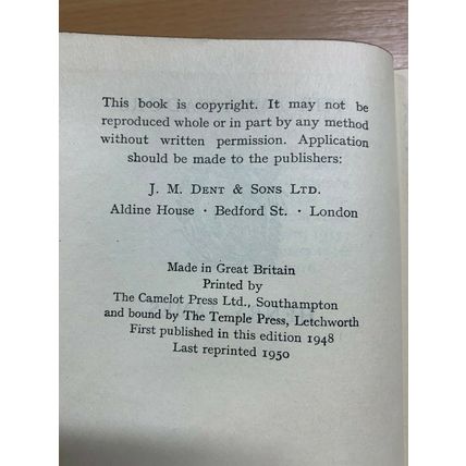 1950 HENRY JAMES "THE AMBASSADORS" FICTION VINTAGE HARDBACK BOOK (P3)