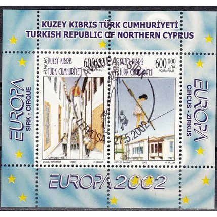 Kuzey Kibris 2002 Michel Bloc Feuillet 20 O Cote (2009) 3.50 € Europa CEPT