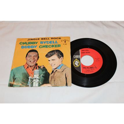 Chubby Checker & Bobby Rydell 45 & Picture Sleeve-JINGLE BELL ROCK/JINGLE BELL I