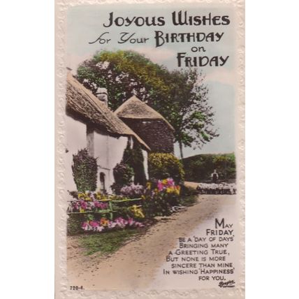 Children Cooking in Chef Costume Antique Happy Birthday Postcard