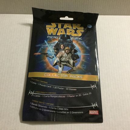 NEW Star Wars Collectors Pack 1 Comic, 1 Puzzle Card, 1 3D Poster, 3D Glasses