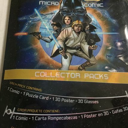 NEW Star Wars Collectors Pack 1 Comic, 1 Puzzle Card, 1 3D Poster, 3D Glasses