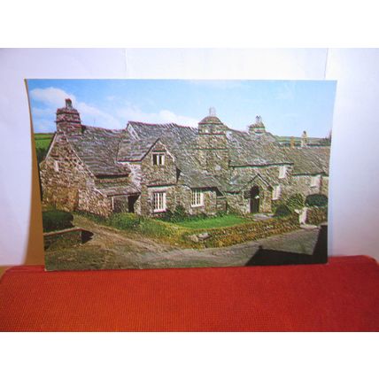 14th C. POST OFFICE TINTAGEL CORNWALL unused postcard King Arthur's Bookshop =