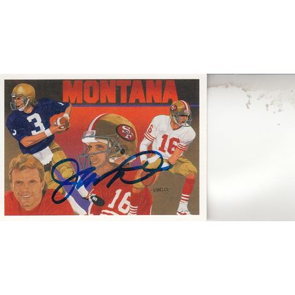 JOE MONTANA 1991 AUTOGRAPHED SAN FRANCISCO 49ERS HOF SB CHAMPION MVP QUARTERBACK