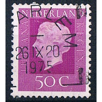 Netherlands 1969 SG1073 ne129 Queen Juliana 50c Used Stamp
