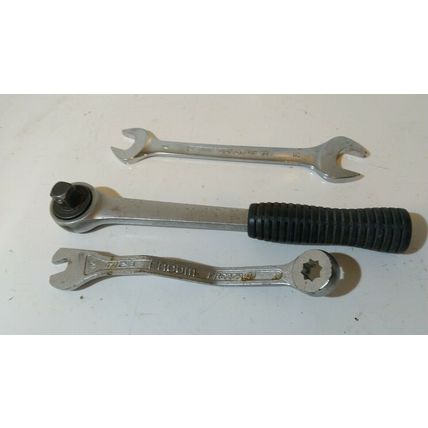 Facom 1/2" drive ratchet s.151 17mm 19mm open ended spanner brake pipe 10mm t112