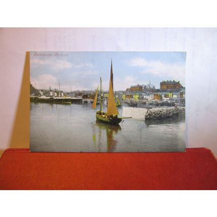 THE HARBOUR, FOLKESTONE, KENT.. unused antique postcard by Valentine =