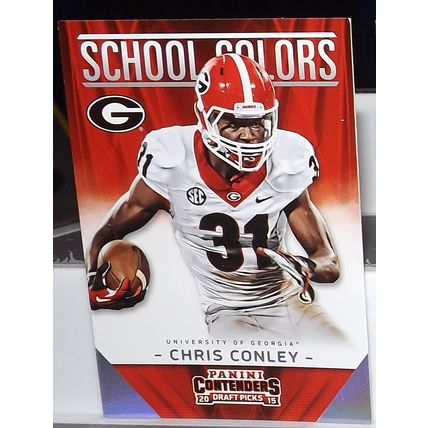 2015 Panini Contenders DP CHRIS CONLEY (Georgia/Chiefs) School Colors #29