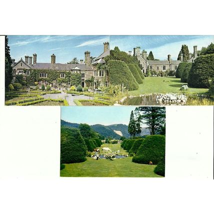 Wales GWYDIR CASTLE 3 Postcards by J. Arthur Dixon
