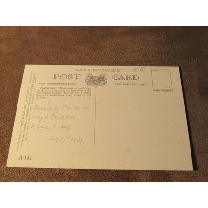 1940s Postcard - Postbridge Dartmoor, Devon - Artist A141