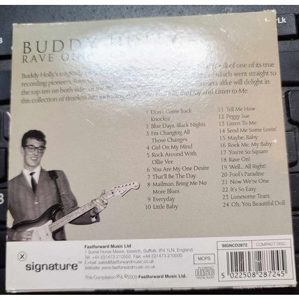 Buddy Holly CD The Unforgettable Music Of Buddy Holly Rave On 24 Track Album