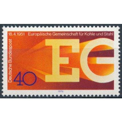 25th Anniv European Coal & Steel Community - West Germany 1976 - MNH - MiNr 880
