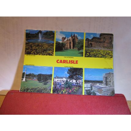 multiview, CARLISLE , CUMBRIA used postcard. Colourmaster =