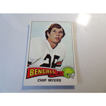 1975 Topps Football Card # 141 Chip Myers VG-Ex (4) Cincinnati Bengals