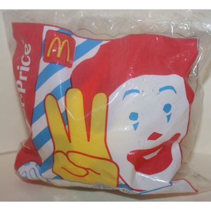 1998 McDonalds Fisher Price Under 3 Toy Yellow Ball Mint in Package