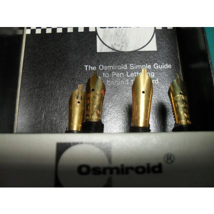 Osmiroid 65 Fountain Pen 5 Nibs Broad Oblique B3 B2 LH Fine Italic LH Med Italic