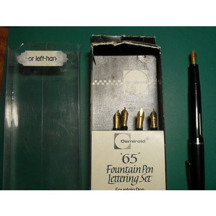 Osmiroid 65 Fountain Pen 5 Nibs Broad Oblique B3 B2 LH Fine Italic LH Med Italic