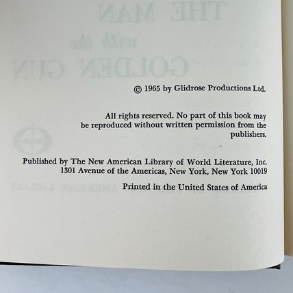 James Bond The Man With The Golden Gun 007'S Last Great Adventure Hardcover 1965
