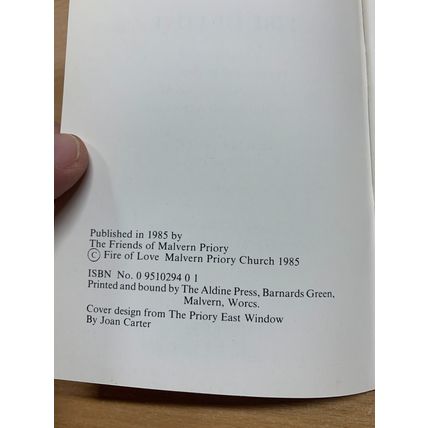1985 "FIRE OF LOVE" PRAYERS & MEDITATIONS RELIGIOUS PAPERBACK BOOKLET (LL)