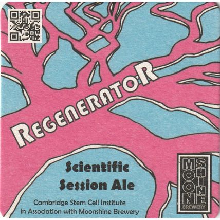 BEER MAT - MOONSHINE BREWERY - REGENERATOR SESSION ALE - (Cat No 002) - (2017)