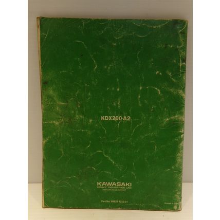 Kawasaki KDX200 Motorcycle Owner's Manual & Service Manual