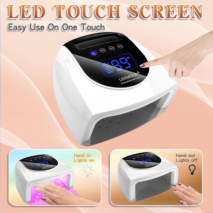 Rechargeable UV LED Nail Lamp, 96W Cordless UV Light for Nails with Handle, Prof