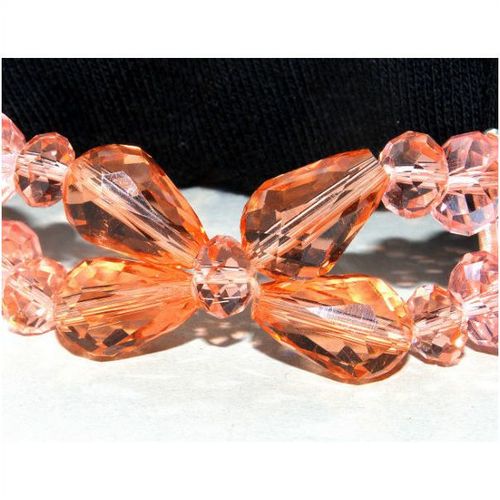 Outstanding Pink Pear Swarovski Crystals Bracelets Bangles Jewellery 686