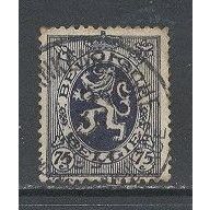 Belguim.SG499 75c The Belgian Lion (Blue).Fine Used.Dec14
