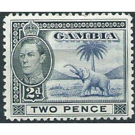 Gambia 1938 SG153 2d Blue & Black Mounted Mint .. ..