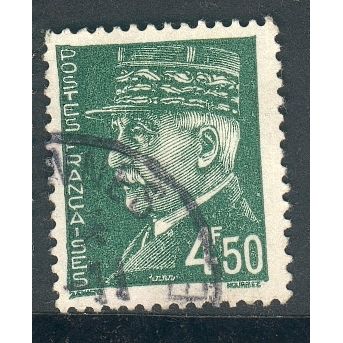 France 1941 - SG725b - 4f.50c green - Marshall Petain - used